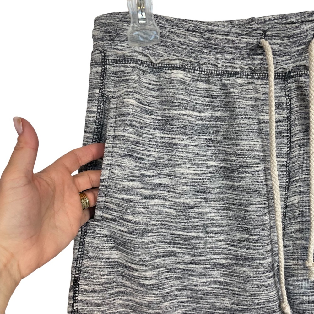 U.S. APPAREL Unisex Black Baggy Fleece Shorts Elastic Waist with Drawcord Size S - Picture 2 of 11